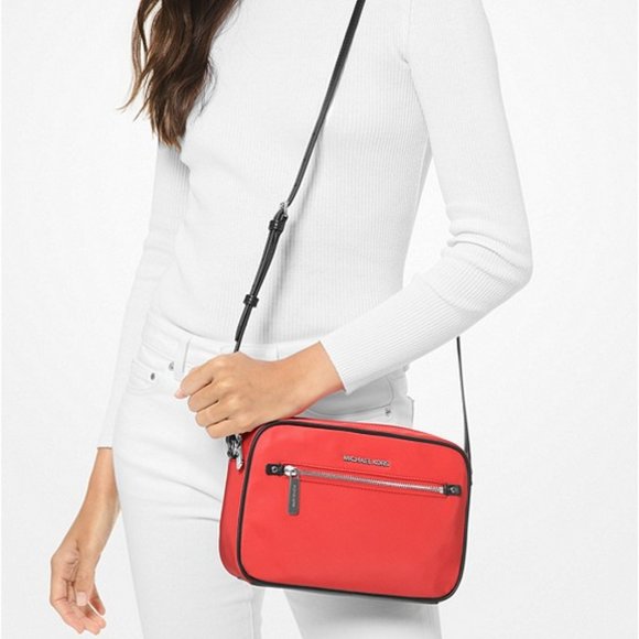 NWT MICHAEL KORS POLLY LARGE NYLON CROSSBODY BAG - Picture 1 of 11